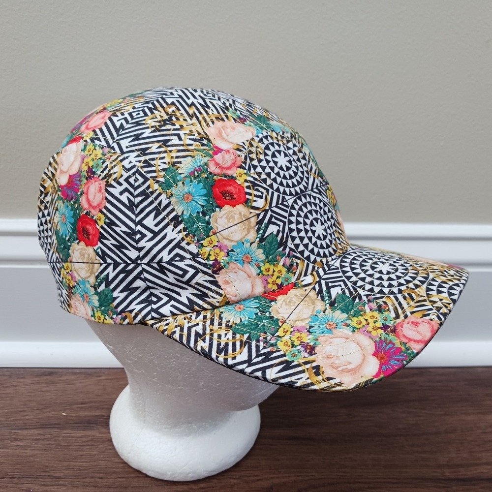 Nicki Minaj Womens Hat Cap Abstract Floral 5-Panel Lightweight Polyester